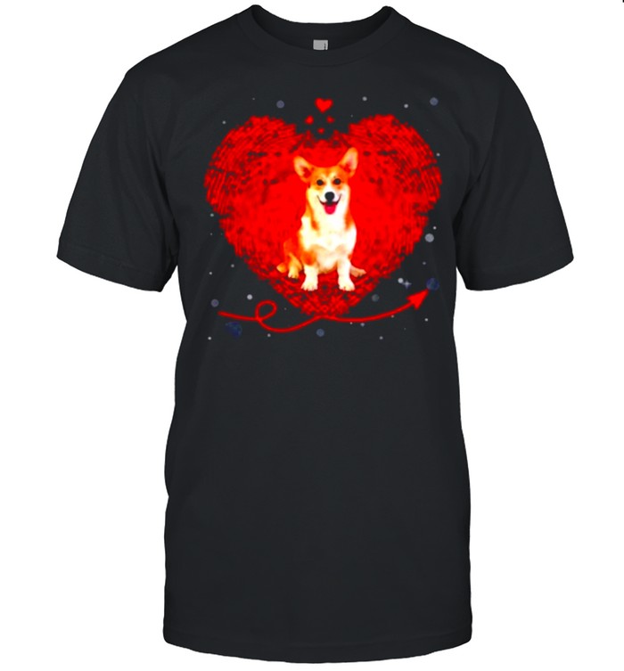 Corgi Heart Love Dog Lover Valentine’s shirt