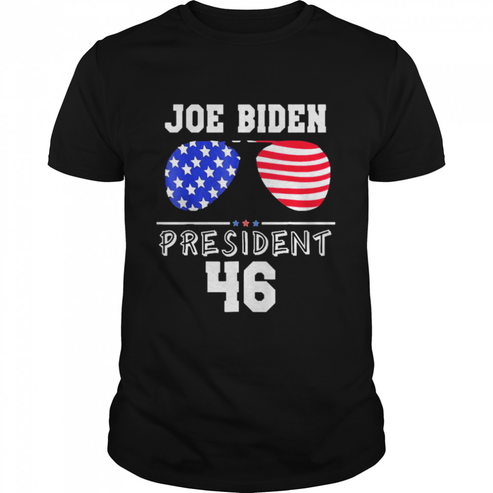 Joe Biden President 46 Sunglasses Patriotic American Flag Classic shirt