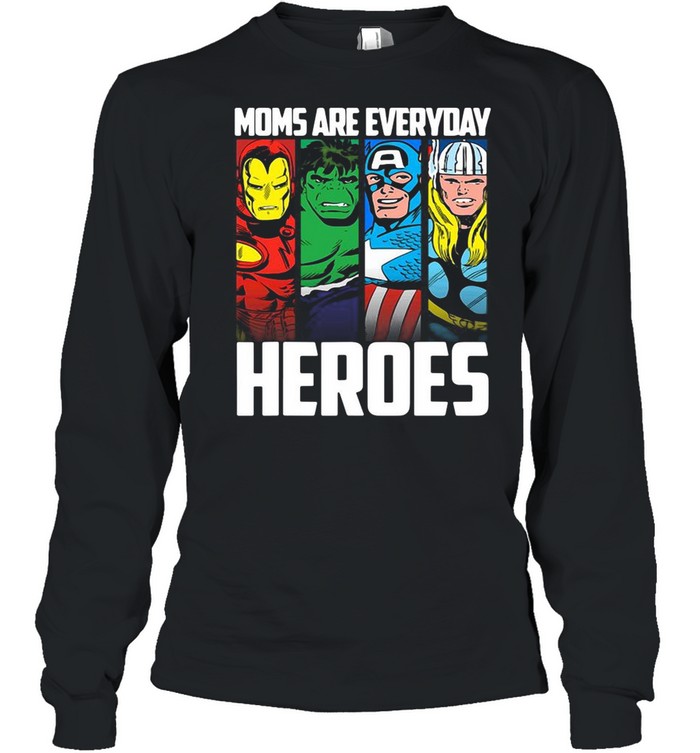 Marvel Mother’s Day Mom Are Everyday Heroes shirt Long Sleeved T-shirt
