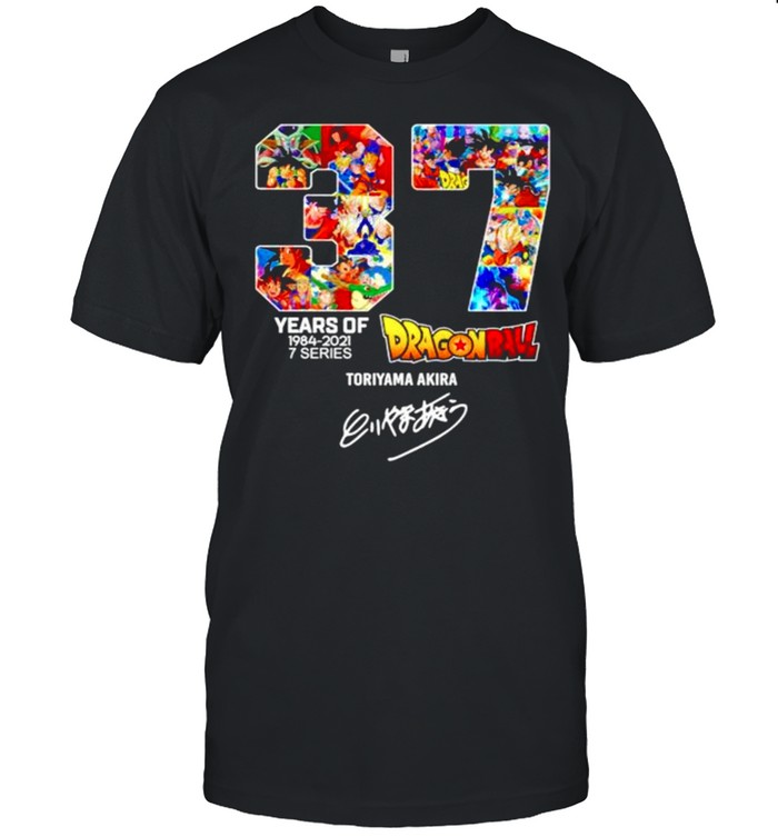 37th Years of Dragon Ball 1984-2021 signature shirt