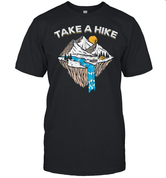 Take A Hike Outdoor Sunset Vintage Style Mountains Nature shirt