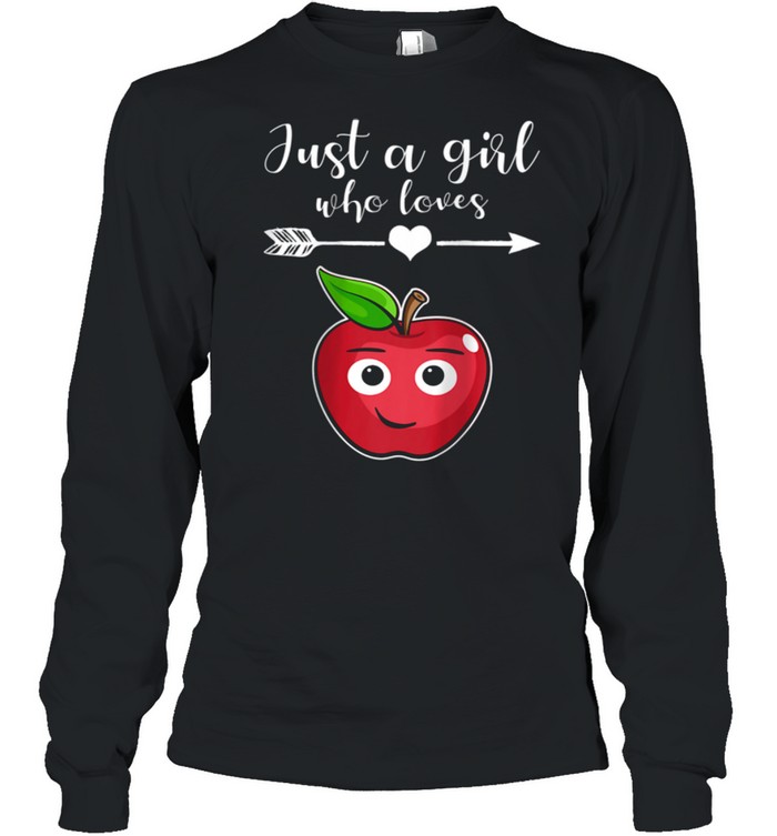 Fruit Applet Humor Girl Apple Lover Fruit Apple shirt Long Sleeved T-shirt