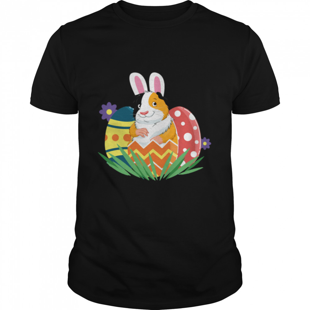 Guinea Pig Bunny Ears Eggs Easter Day shirt