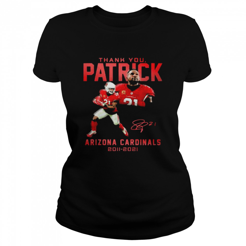Thank You Patrick Arizona Cardinals 2011 2021 Signature  Classic Women's T-shirt