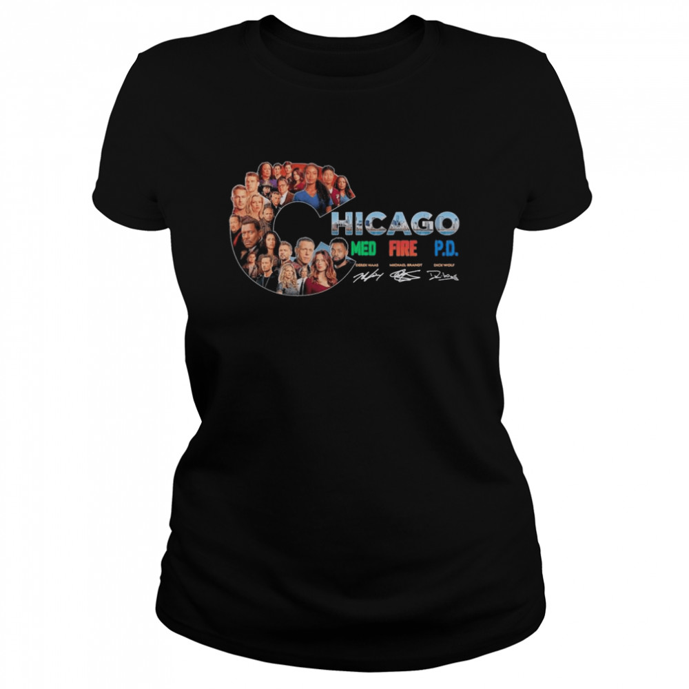 The Chicago Film With Med Fire Pd Signatures shirt Classic Women's T-shirt