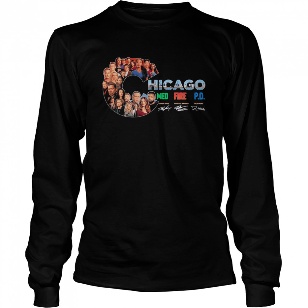 The Chicago Film With Med Fire Pd Signatures shirt Long Sleeved T-shirt