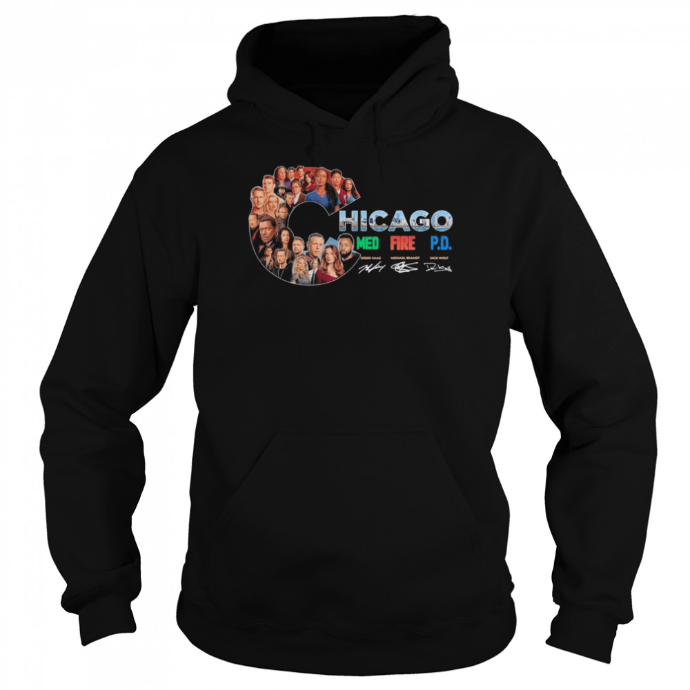The Chicago Film With Med Fire Pd Signatures shirt Unisex Hoodie