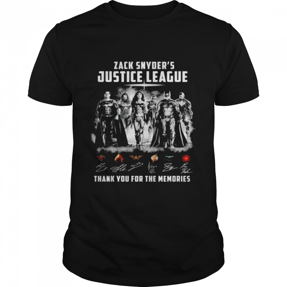 Zack Snyders Justice League thank you for the memories shirt