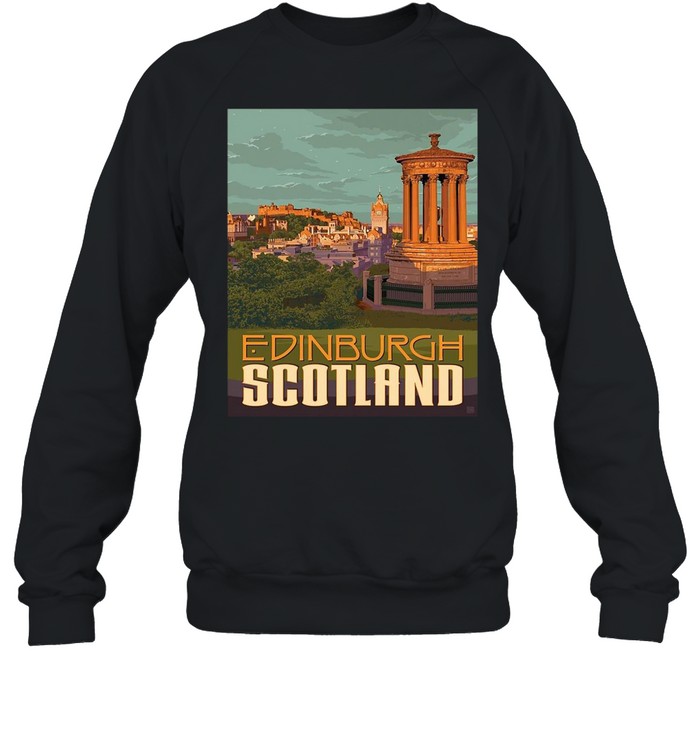 Edinburgh Travel Vintage Reprint T-shirt Unisex Sweatshirt