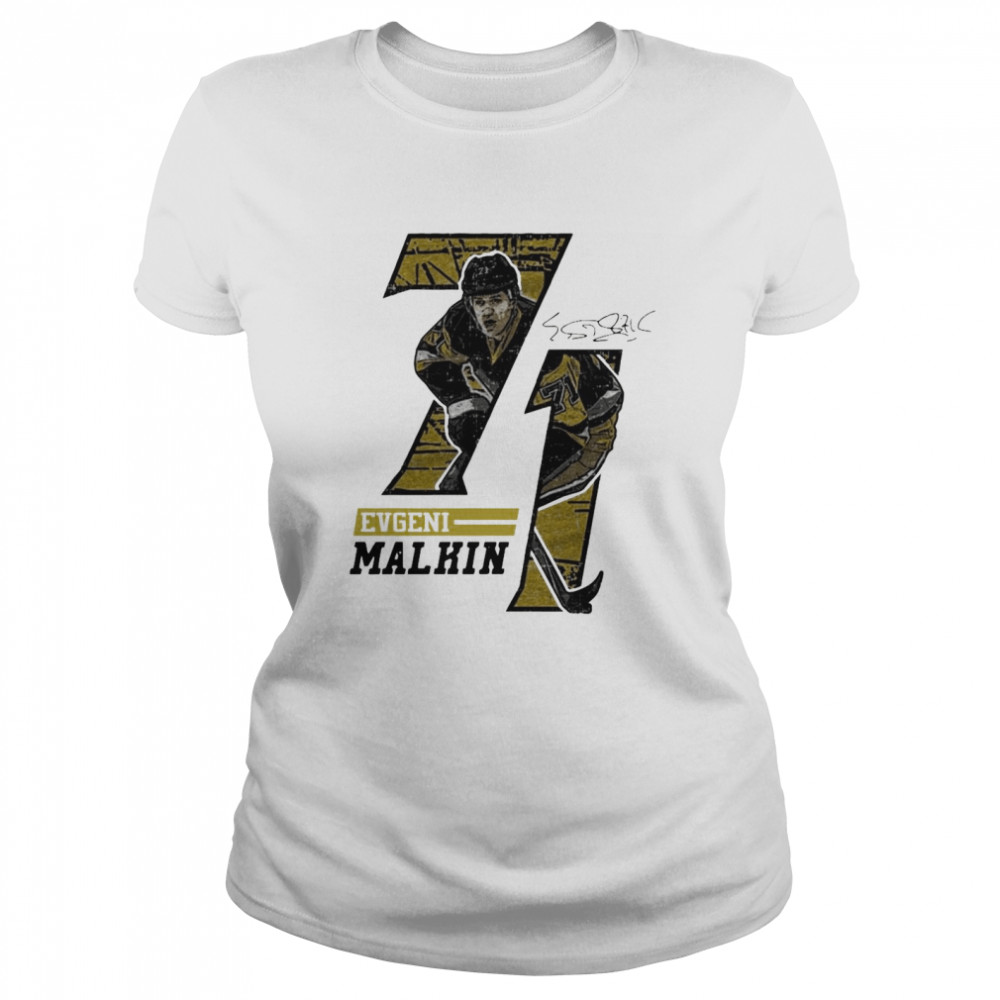 Evgeni Malkin Offset Signature shirt Classic Women's T-shirt