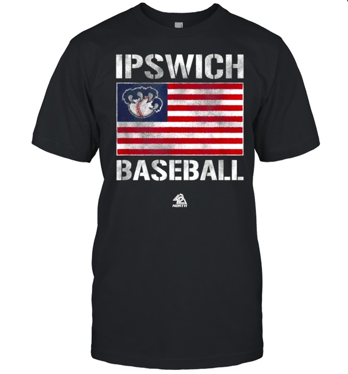 Ipswich Baseball Patriot American Flag Shirt