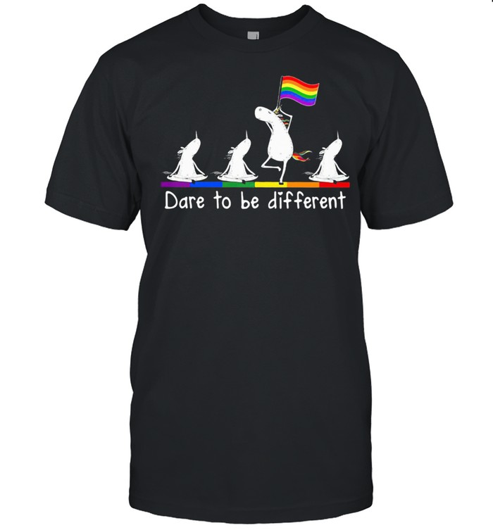 Dare To Be Different LGBT Unicorn  Classic Men's T-shirt