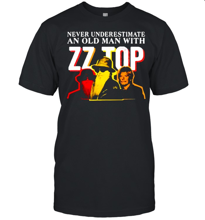 Never underestimate an old man with zz top shirt Classic Men's T-shirt
