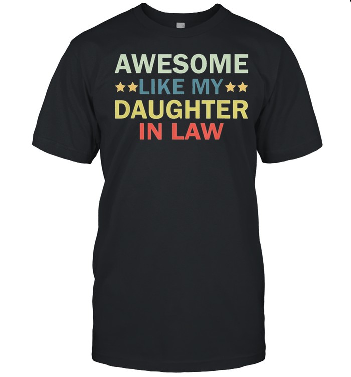 Awesome like my daughter in law family lovers retro vintage shirt Classic Men's T-shirt