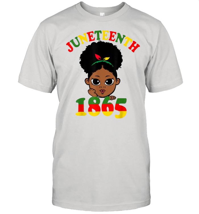 Juneteenth Celebrating 1865 Cute Black Girls T- Classic Men's T-shirt