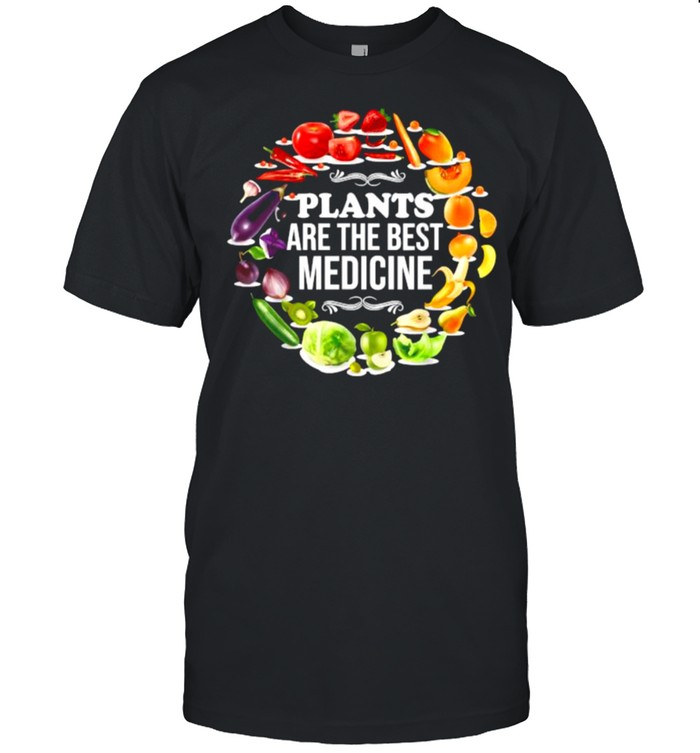 Plants Are The Best Medicine Vegan Whole Food Plant Based Garden T- Classic Men's T-shirt