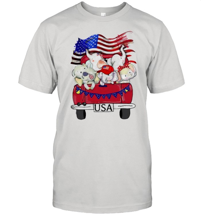 Happy Independence Day Elephant Special Day Of July  Classic Men's T-shirt