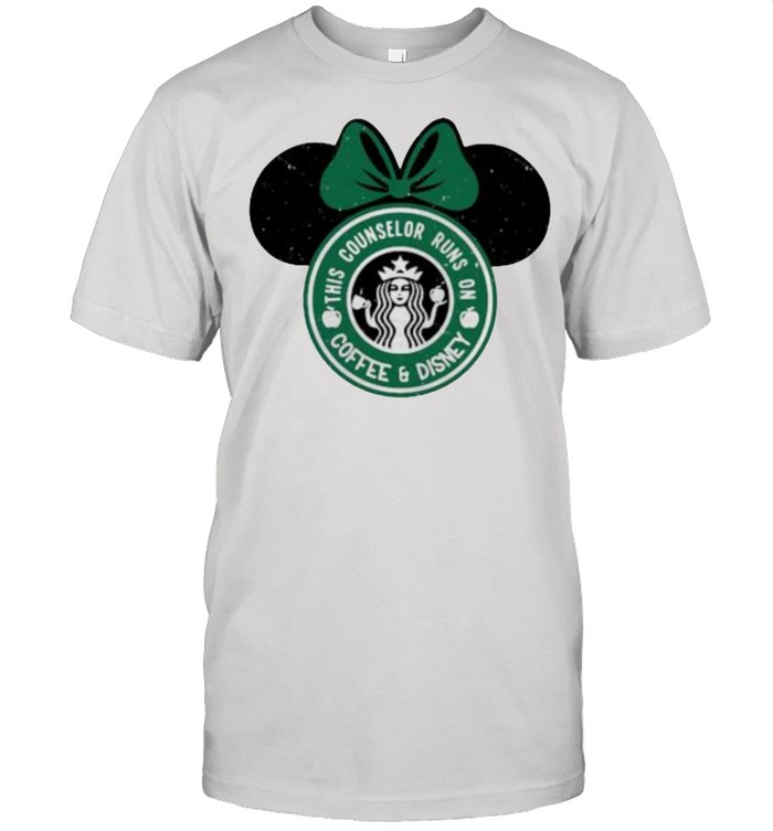 This Counselor Runs On Coffee And Disney Starbuck  Classic Men's T-shirt