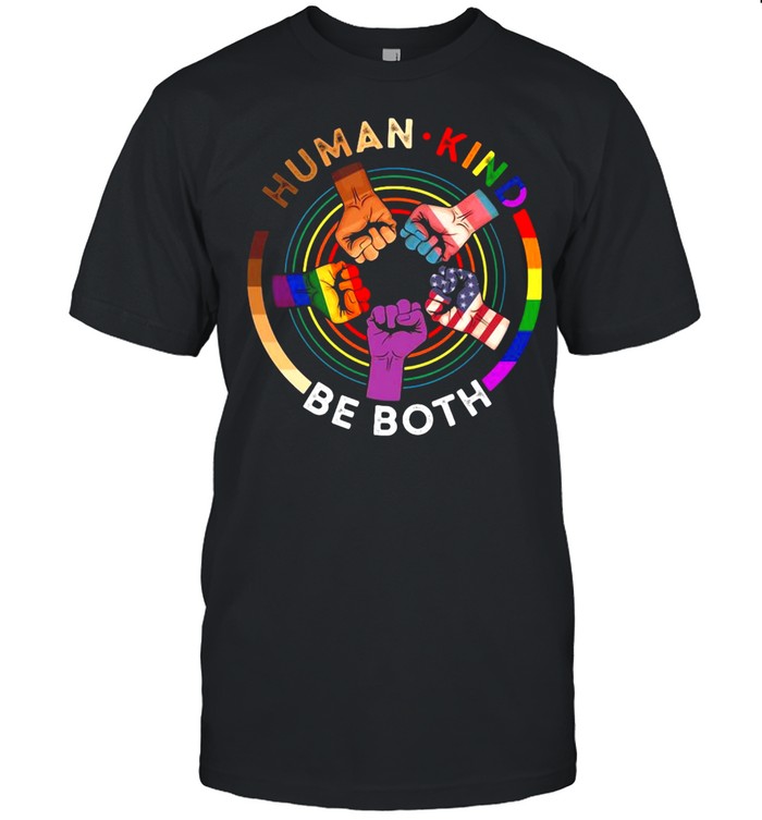 Human Kind Be Both LGBT Hand shirt Classic Men's T-shirt