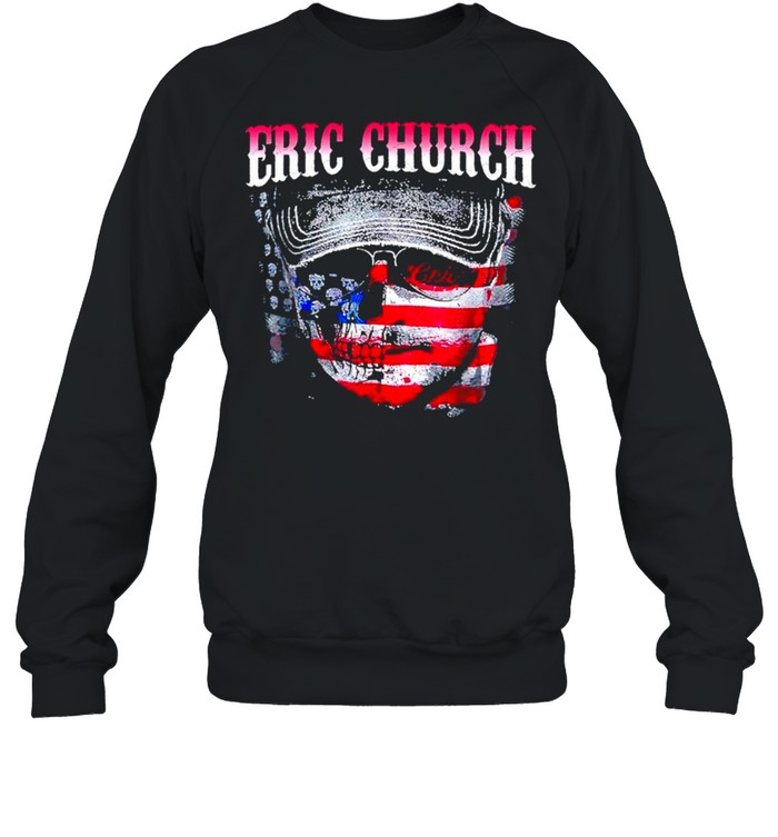 Erics Churchs music legend American flag shirt Unisex Sweatshirt