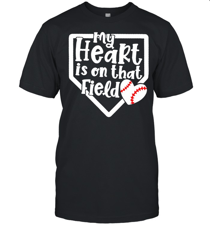 Baseball softball my heart in on that field new 2021 shirt Classic Men's T-shirt