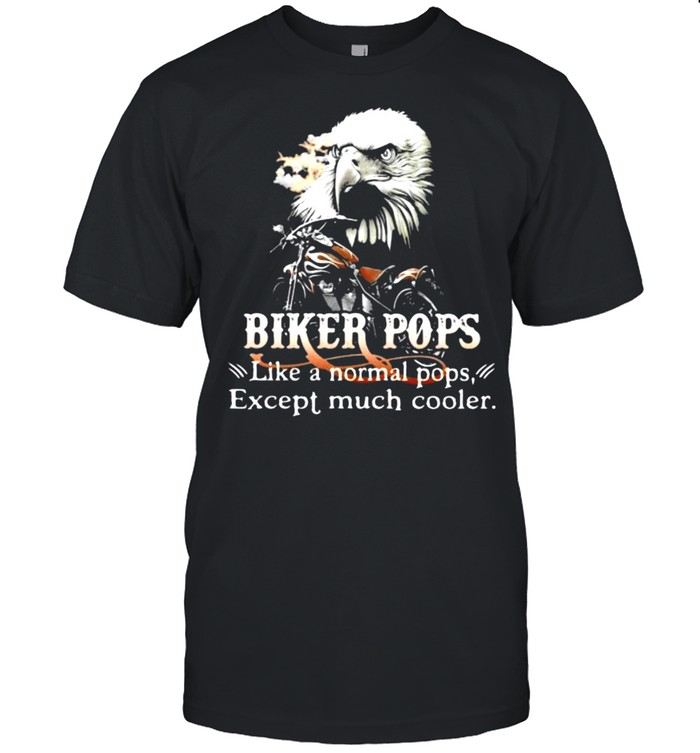 Biker Pops Like A Normal Pops Except Much Cooler Owl  Classic Men's T-shirt