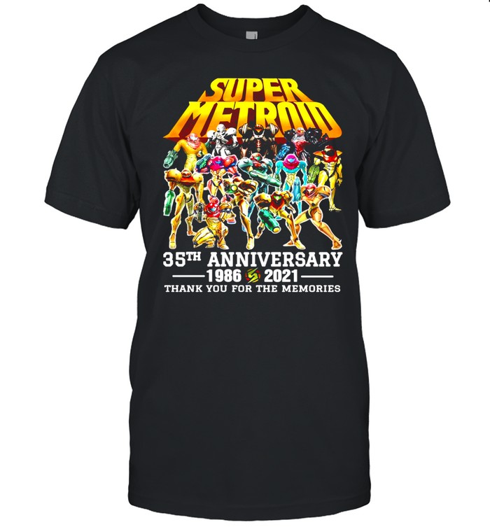 Super Metroid 35th Anniversary 1986-2021 Thank You For The Memories T-shirt Classic Men's T-shirt