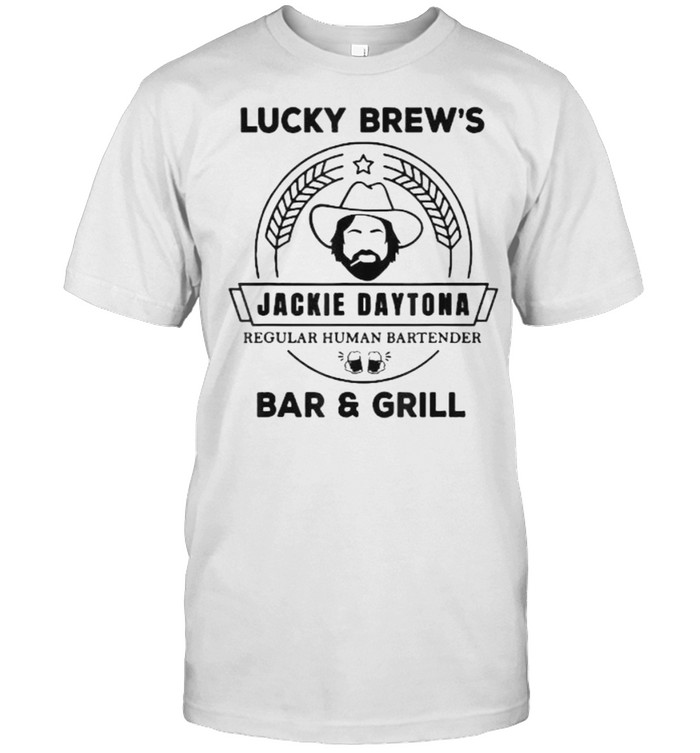 Lucky Brew’s Jackie Daytona Regular Human Bartender bar And Grill T- Classic Men's T-shirt
