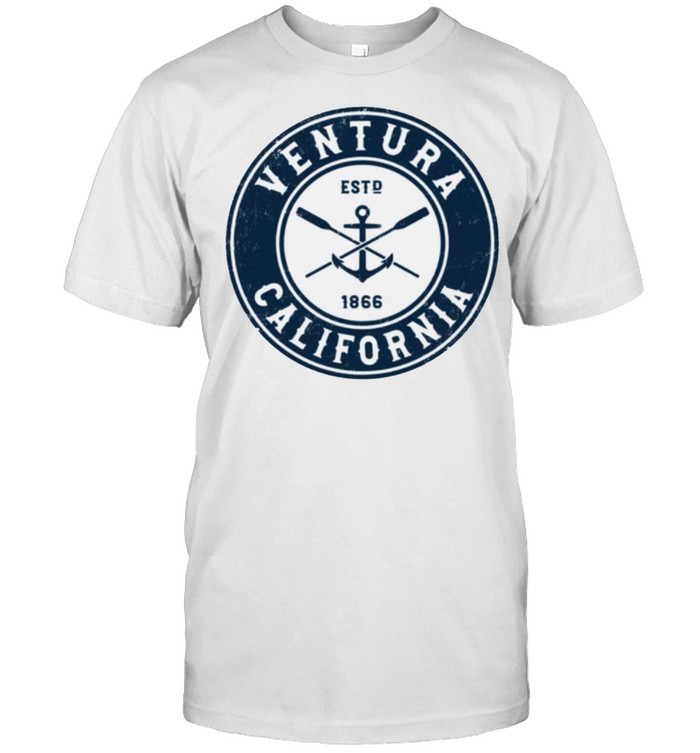 Ventura California CA Vintage Boat Anchor & Oars shirt Classic Men's T-shirt