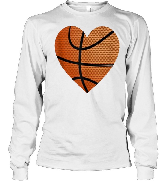 Basketball Heart  Long Sleeved T-shirt