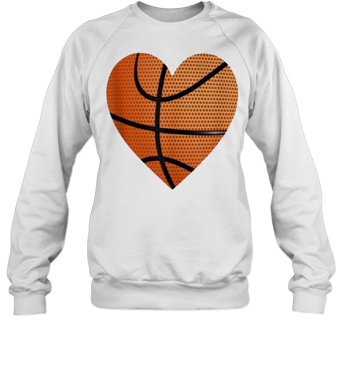 Basketball Heart  Unisex Sweatshirt