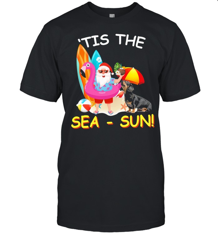 Dachshund tis The Sea sun shirt Classic Men's T-shirt