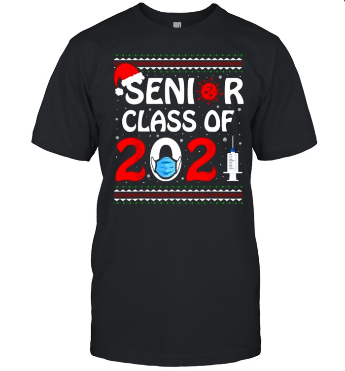 Senior Class Of 2021 Christmas Holiday Graduation Countdown  Classic Men's T-shirt