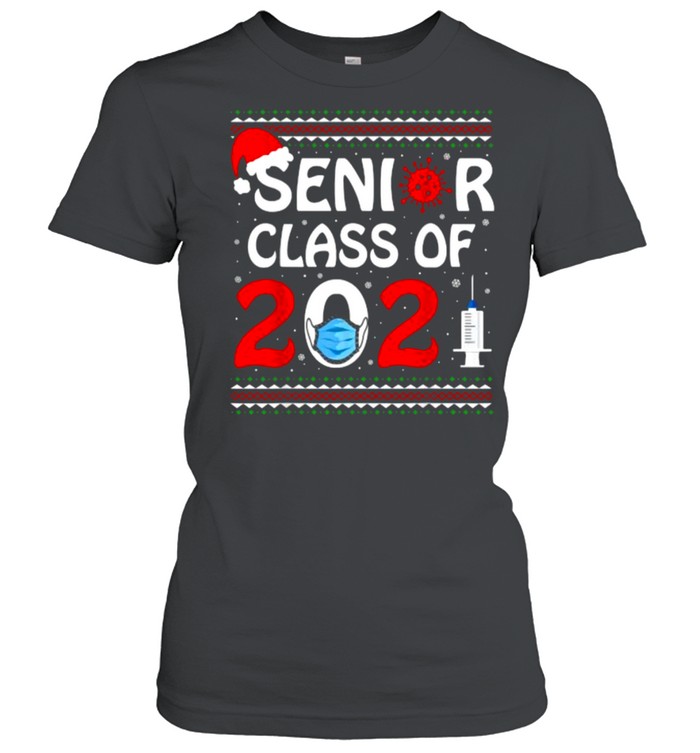 Senior Class Of 2021 Christmas Holiday Graduation Countdown  Classic Women's T-shirt