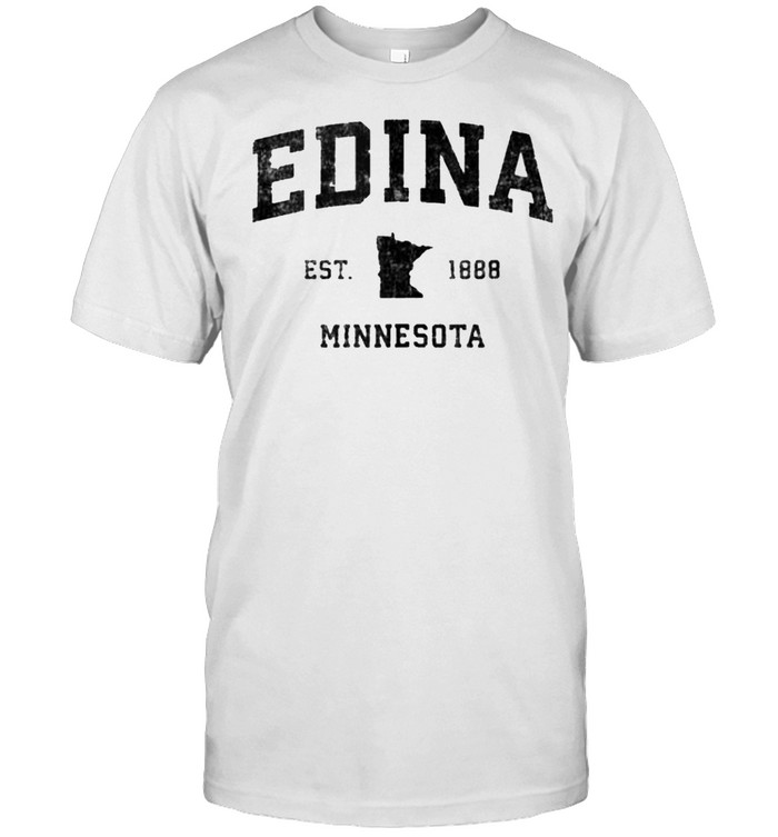Edina Minnesota MN Vintage Sports Design Black Print shirt Classic Men's T-shirt