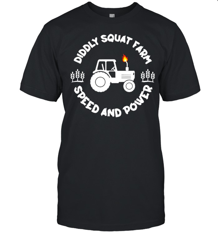 Diddly Squat Farm Speed And Power Funny Tractor  Classic Men's T-shirt