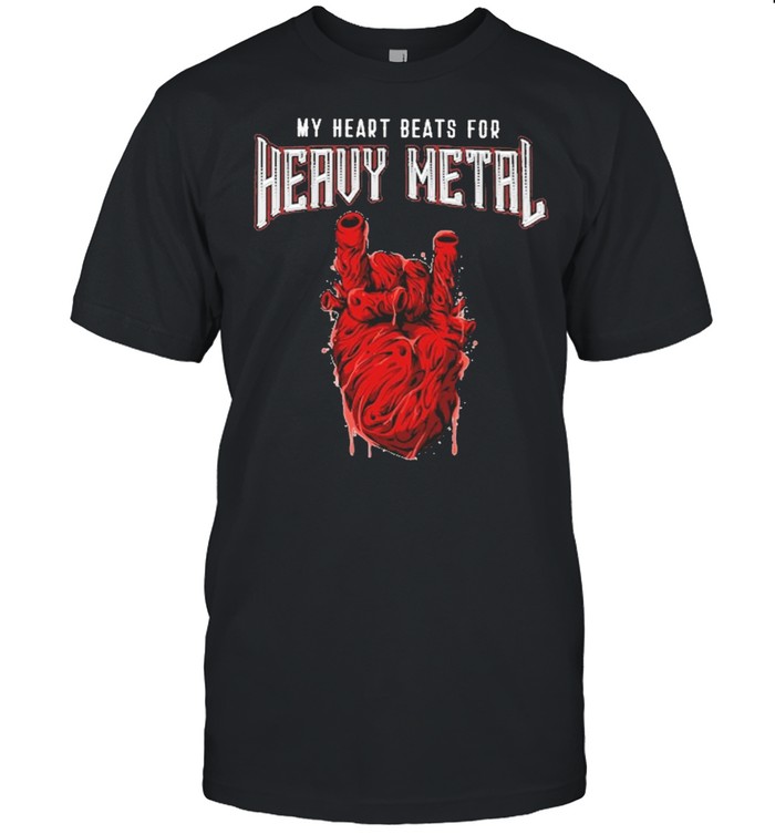 My heart beats for heavy metal shirt Classic Men's T-shirt