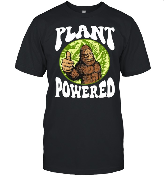 Plant Powered Funny Vegan Vegetarian Bigfoot Squatch Retro T-shirt Classic Men's T-shirt
