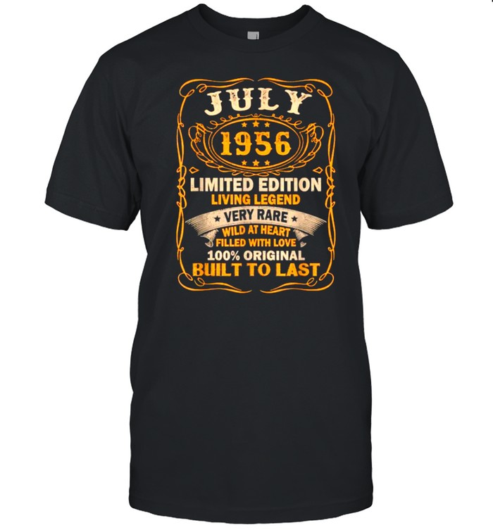 July 1956 limited edition living legend very legend very rare built to last shirt Classic Men's T-shirt