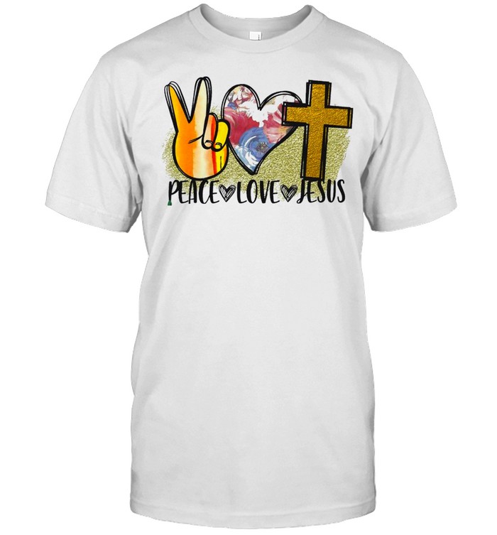 Peace Love Jesus shirt Classic Men's T-shirt