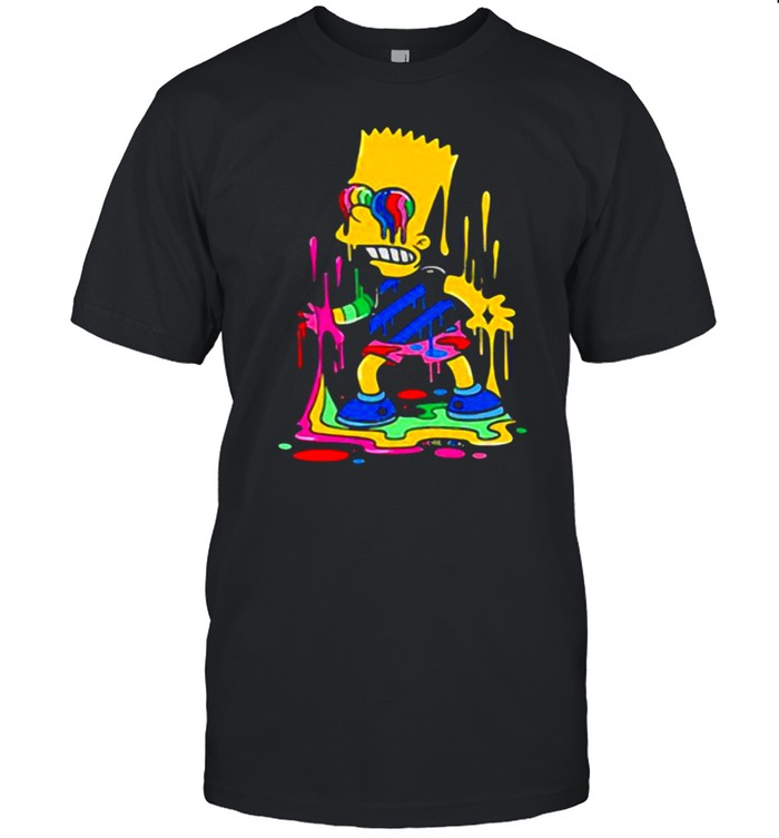 Trippy Bart gigapixel standard scale  Classic Men's T-shirt