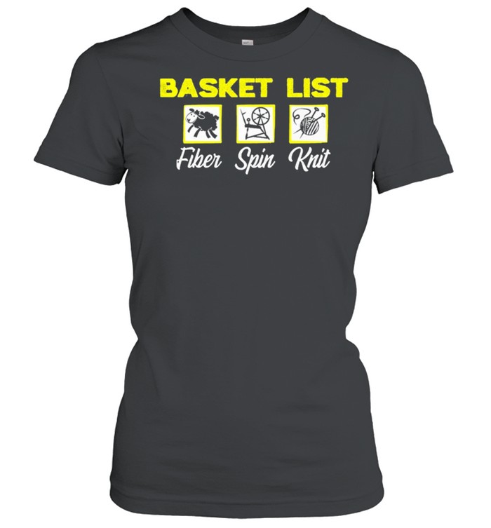 Basket List Fiber Spin Knit shirt Classic Women's T-shirt