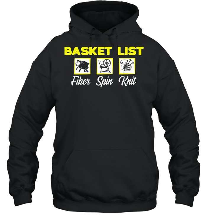 Basket List Fiber Spin Knit shirt Unisex Hoodie