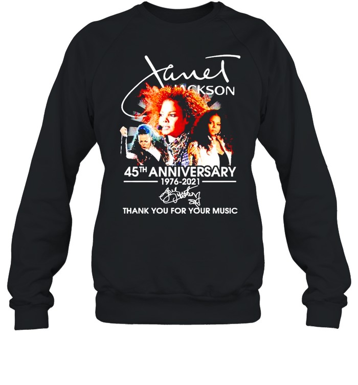 Jame’​ Jackson 45th Anniversary 1976 2021 thank you for the memories shirt Unisex Sweatshirt