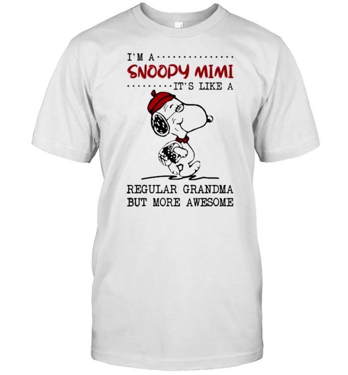 I’m A Snoopy Mimi It’s Like a Regular Grandma But More Awesome Snoopy  Classic Men's T-shirt