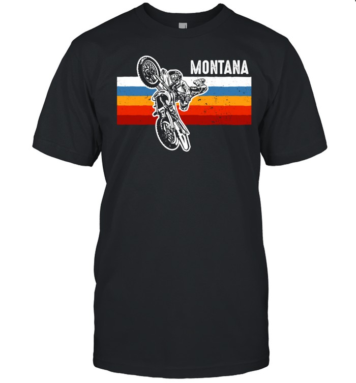 Montana Dirt Bike Clothing Vintage Motocross Dirt Bike shirt Classic Men's T-shirt