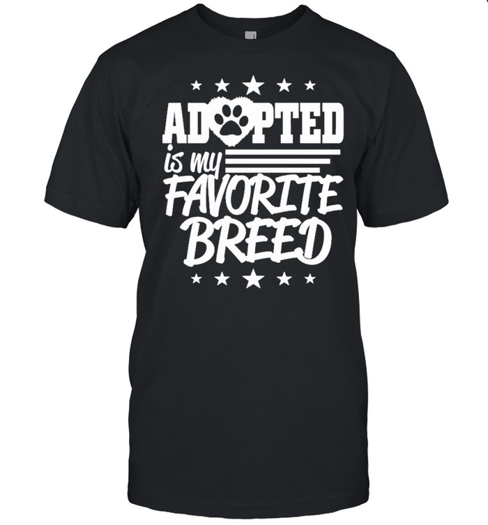 adopted is my favorite breed shirt Classic Men's T-shirt