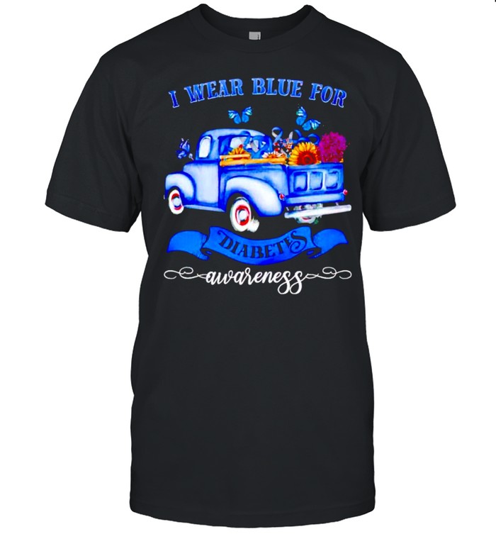 Truck I wear blue for diabetes awareness shirt Classic Men's T-shirt