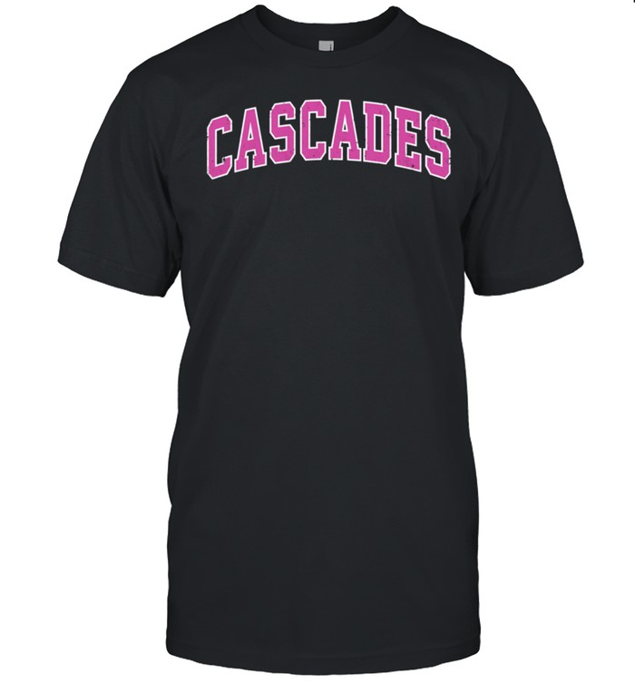 Cascades Virginia VA Vintage Sports Design Pink Design shirt Classic Men's T-shirt