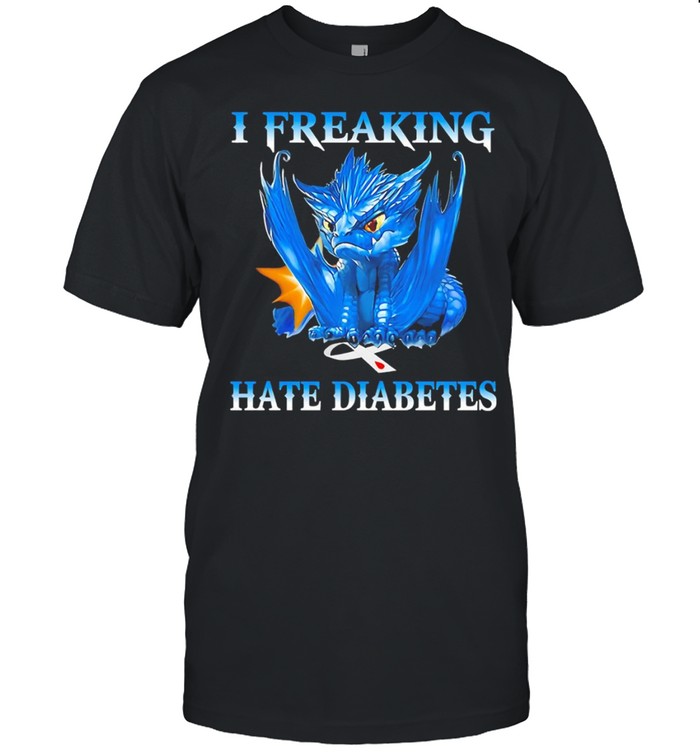 dragon I freaking hate diabetes shirt Classic Men's T-shirt
